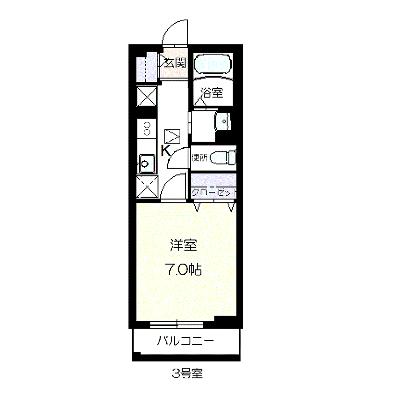 カーサ・フジ 103【管理NO：1-015202601-01030】 ★家具家電は申し込み後に搬入します 2026年08月中旬入居可能の物件画像