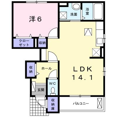 ラ　ポルテ　ルージュⅡ 102【管理NO：1-020331301-01020】 ★家具家電は申し込み後に搬入します★の物件画像