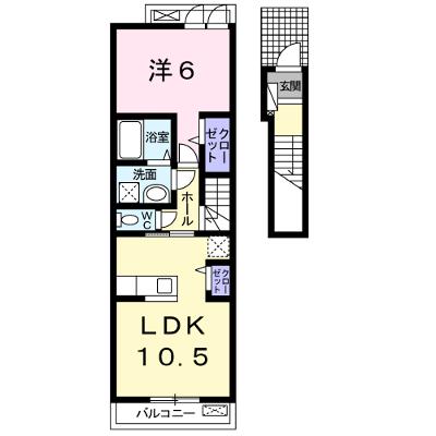 フェイバー　Ｊ．Ｏ－Ⅱ 203【管理NO：1-019916801-02030】 ★家具家電は申し込み後に搬入します 2026年08月下旬入居可能の物件画像