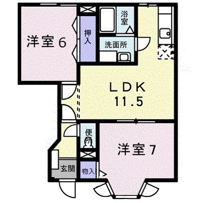 コートドールＡ 102【管理NO：1-009744001-01020】 ★家具家電は申し込み後に搬入します 2026年08月中旬入居可能の物件画像