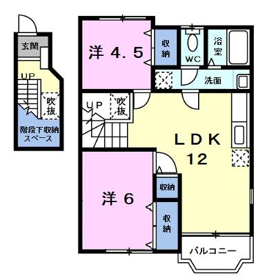 クレストール彩 201【管理NO：1-007938301-02010】 ★家具家電は申し込み後に搬入します★の物件画像