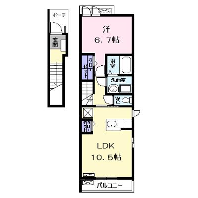 ティ　アーモ 201【管理NO：1-022257501-02010】 ★家具家電は申し込み後に搬入します 2026年08月下旬入居可能の物件画像