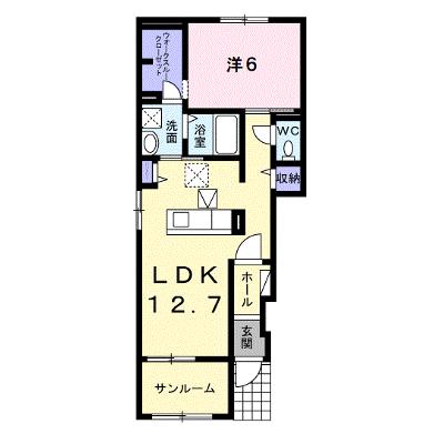 エスターテ 101【管理NO：1-025225901-01010】 ★家具家電は申し込み後に搬入します★の物件画像