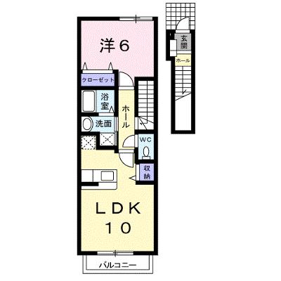 クレール 202【管理NO：1-014815101-02020】 ★家具家電は申し込み後に搬入します 2026年08月下旬入居可能の物件画像