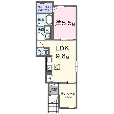 メゾンアンジュ琴塚　Ｃ 103【管理NO：1-027515001-01030】 ★家具家電は申し込み後に搬入します★ ★2026年09月中旬入居可能★の物件画像