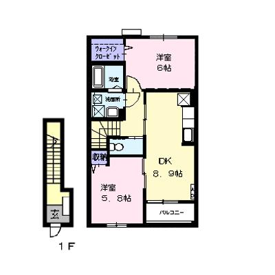 アムール　リアン 202【管理NO：1-017399301-02020】 ★家具家電は申し込み後に搬入します 2026年09月中旬入居可能の物件画像