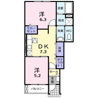 シャン　プリュネル 101【管理NO：1-015270001-01010】 ★家具家電は申し込み後に搬入します 2026年09月中旬入居可能の物件画像