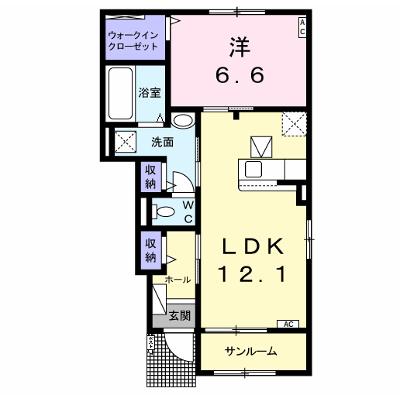 フィオーレ加賀野　Ａ 103【管理NO：1-026509401-01030】 ★家具家電は申し込み後に搬入します 2026年09月中旬入居可能の物件画像