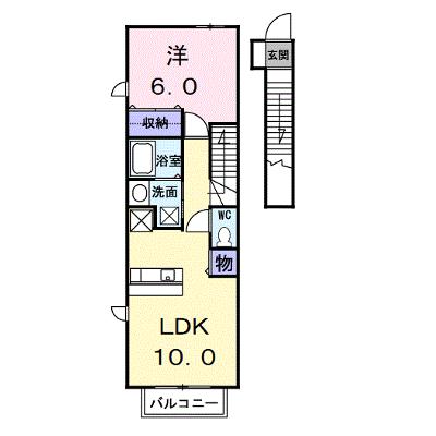 プリムローズ　Ｋ 205【管理NO：1-012964701-02040】 ★家具家電は申し込み後に搬入します 2026年08月中旬入居可能の物件画像