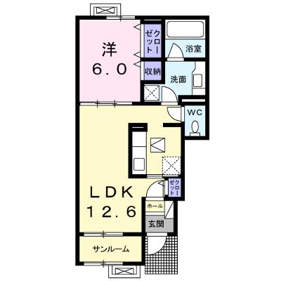 グランコートⅣ 102【管理NO：1-024517402-01020】 ★家具家電は申し込み後に搬入します 2026年08月中旬入居可能の物件画像