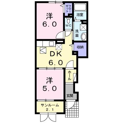 グラースグリーＢ 101【管理NO：1-016117702-01010】 ★家具家電は申し込み後に搬入します 2026年08月下旬入居可能の物件画像