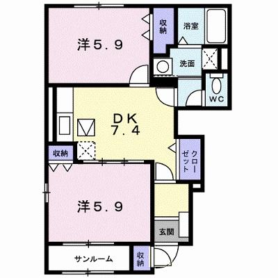 グレイスフルＢ 103【管理NO：1-013341301-01030】 ★家具家電は申し込み後に搬入します★ ★2026年08月下旬入居可能★の物件画像