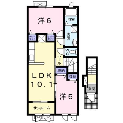 クラール　リヒト 203【管理NO：1-022832501-02030】 ★家具家電は申し込み後に搬入します★ ★2026年09月上旬入居可能★の物件画像