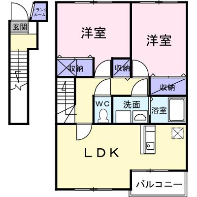 ア・ラ・モード　Ⅰ 203【管理NO：1-011773601-02030】 ★家具家電は申し込み後に搬入します 2026年08月中旬入居可能の物件画像