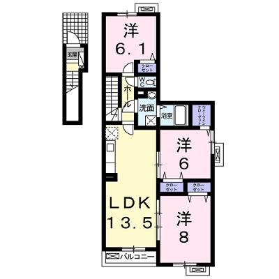 ルミエール車塚 201【管理NO：1-022240201-02010】 ★家具家電は申し込み後に搬入します 2026年07月下旬入居可能の物件画像