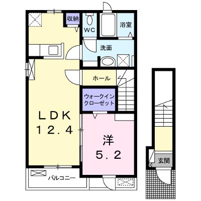 グレース　アベリア 201【管理NO：1-026405101-02010】 ★家具家電は申し込み後に搬入しますの物件画像