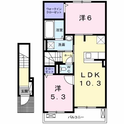 グランノーブルⅡ 203【管理NO：1-024250201-02030】 ★家具家電は申し込み後に搬入します 2026年08月中旬入居可能の物件画像