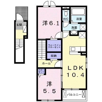 グランメゾン雅 201【管理NO：1-026800201-02010】 ★家具家電は申し込み後に搬入します 2026年07月下旬入居可能の物件画像