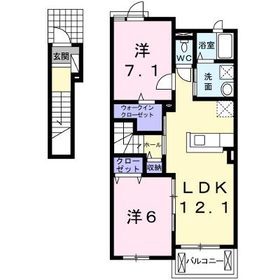 キャトル　セゾン 202【管理NO：1-019482301-02020】 ★家具家電は申し込み後に搬入します★ ★2026年08月下旬入居可能★の物件画像