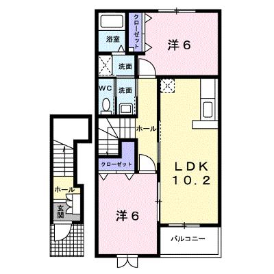 ラ・メゾン・アンソレイエⅡ 202【管理NO：1-012703702-02020】 ★家具家電は申し込み後に搬入します★の物件画像