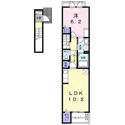 ＰＵＲＩ 203【管理NO：1-026109402-02030】 ★家具家電は申し込み後に搬入します★ ★2026年08月下旬入居可能★の物件画像