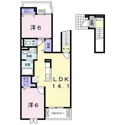 ケーズコート　Ｏ・Ｖ 202【管理NO：1-021765201-02020】 ★家具家電は申し込み後に搬入します★ ★2026年09月中旬入居可能★の物件画像