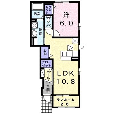 ルーベル金蔵寺Ⅰ 102【管理NO：1-022530701-01020】 ★家具家電は申し込み後に搬入します 2026年08月上旬入居可能の物件画像