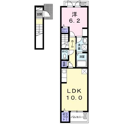 クラール樋之口Ｂ 203【管理NO：1-025277302-02030】 ★家具家電は申し込み後に搬入します 2026年08月下旬入居可能の物件画像