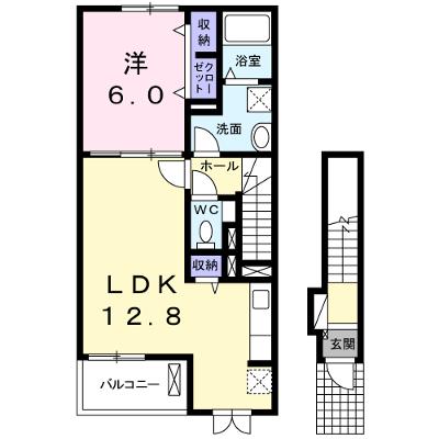 パトロネージュ 202【管理NO：1-018218901-02020】 ★家具家電は申し込み後に搬入します★の物件画像
