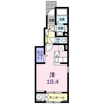 サニーハウスＹ・Ｋ 101【管理NO：1-025261401-01010】 ★家具家電は申し込み後に搬入します★の物件画像