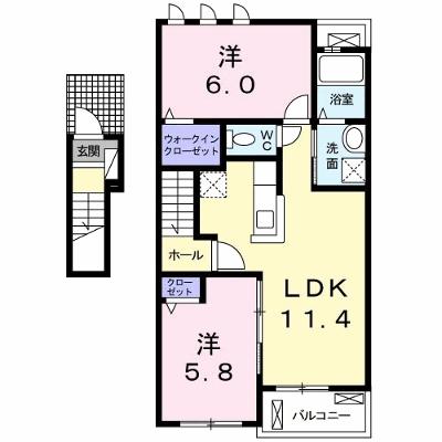 アイリス・Ⅲ 204【管理NO：1-026116101-02040】 ★家具家電は申し込み後に搬入します★ ★2026年08月下旬入居可能★の物件画像