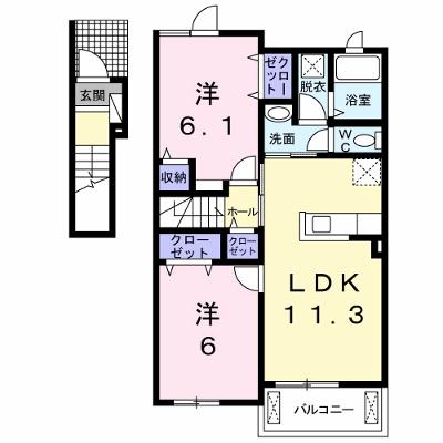 ノーベル　Ｃ棟 202【管理NO：1-021353503-02020】 ★家具家電は申し込み後に搬入します 2026年08月下旬入居可能の物件画像
