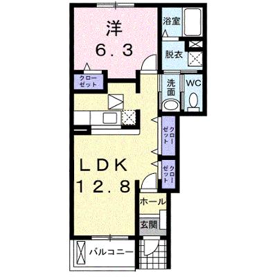ピュール　ジャンＡ 101【管理NO：1-013149401-01010】 ★家具家電は申し込み後に搬入します 2026年08月上旬入居可能の物件画像