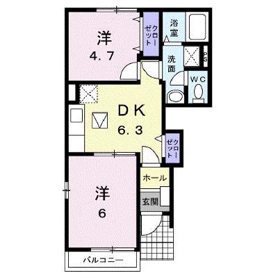グランツ　Ｂ 101【管理NO：1-014225802-01010】 ★家具家電は申し込み後に搬入します★の物件画像