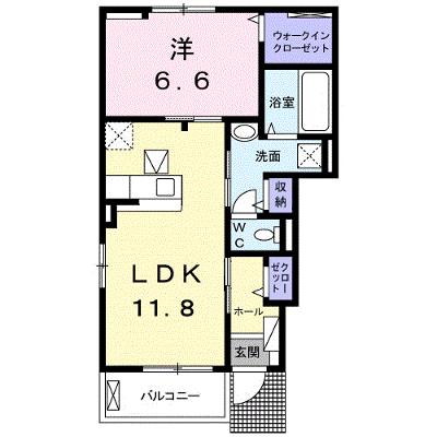 ローズコリーヌＡ 101【管理NO：1-024375201-01010】 ★家具家電は申し込み後に搬入します 2026年08月下旬入居可能の物件画像