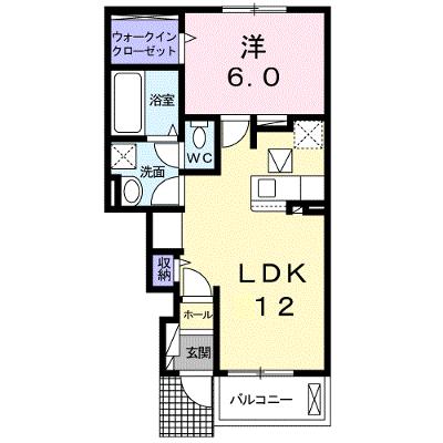 アジュールＡ 102【管理NO：1-025422401-01020】 ★家具家電は申し込み後に搬入します★の物件画像