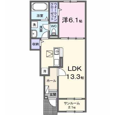 レイテル　コート 103【管理NO：1-028240801-01030】 ★家具家電は申し込み後に搬入します★ ★2026年12月上旬入居可能★の物件画像