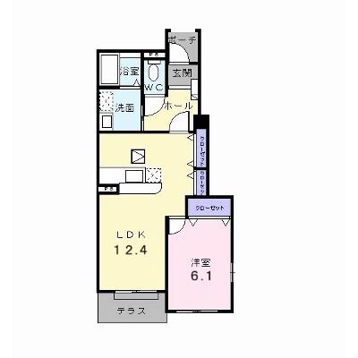ブリ－ゼ・Ｆ 101【管理NO：1-013815101-01010】 ★家具家電は申し込み後に搬入します★の物件画像