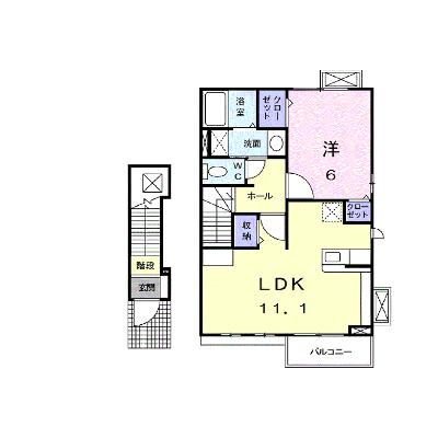 カ－ロ・アンビエンテ　Ｂ 203【管理NO：1-015138902-02030】 ★家具家電は申し込み後に搬入します★の物件画像