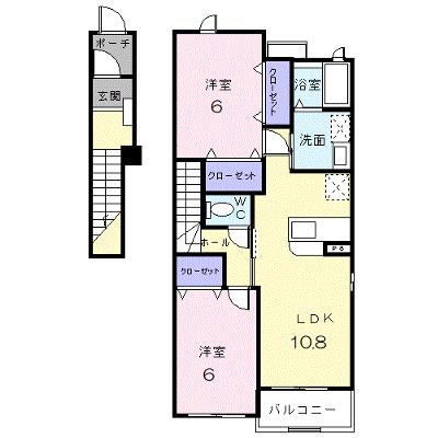 サニーレジデンス　Ⅱ番館 201【管理NO：1-012923702-02010】 ★家具家電は申し込み後に搬入します 2026年08月中旬入居可能の物件画像