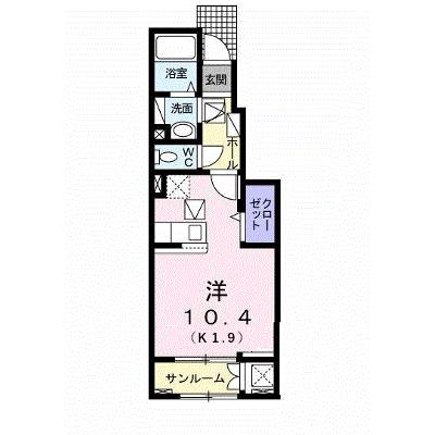 サニーガーデンⅠ 104【管理NO：1-024568701-01040】 ★家具家電は申し込み後に搬入します★ ★2026年09月中旬入居可能★の物件画像