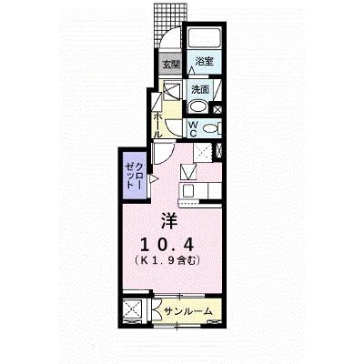 サニーガーデンⅠ 103【管理NO：1-024568701-01030】 ★家具家電は申し込み後に搬入します★ ★2026年09月中旬入居可能★の物件画像