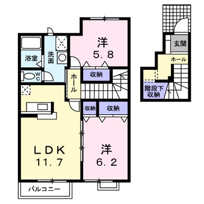 リバティ 202【管理NO：1-010303601-02020】 ★家具家電は申し込み後に搬入します 2026年08月下旬入居可能の物件画像