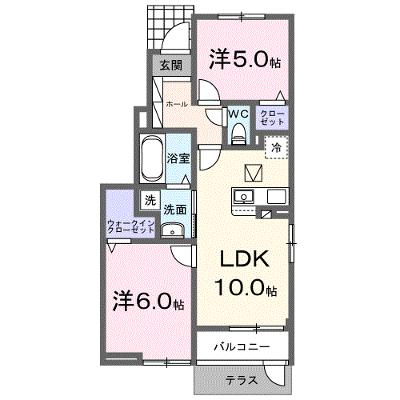 サンライズ　Ｂ 101【管理NO：1-027592302-01010】 ★家具家電は申し込み後に搬入します★ ★2026年08月下旬入居可能★の物件画像