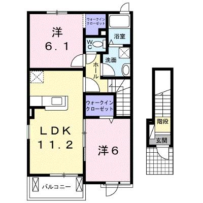 アンソレイユＡ 201【管理NO：1-020799101-02010】 ★家具家電は申し込み後に搬入します★ ★2026年08月下旬入居可能★の物件画像