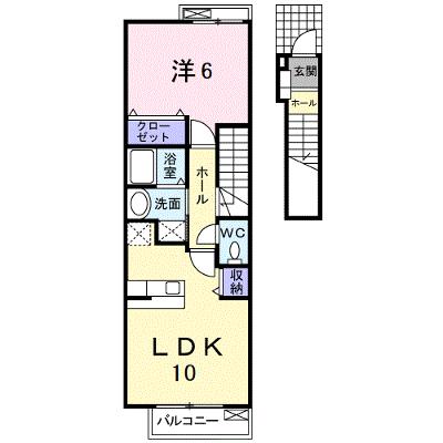 メゾン・サングリーン 202【管理NO：1-017401401-02020】 ★家具家電は申し込み後に搬入します★ ★2026年08月下旬入居可能★の物件画像
