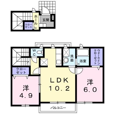 それいゆⅢ 202【管理NO：1-012963701-02020】 ★家具家電は申し込み後に搬入します 2026年08月下旬入居可能の物件画像