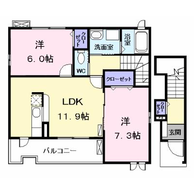 ノーブルヴィラ　Ⅰ 201【管理NO：1-016345701-02010】 ★家具家電は申し込み後に搬入します★ ★2026年09月中旬入居可能★の物件画像