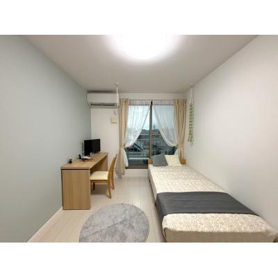 🔷🔹🔸🔶⭐2021年築⭐1Kタイプ⭐温水洗浄便座⭐TVモニターとダブルロックで安心♪⭐【禁煙&Wi-Fi無料】⭐🔶🔸🔹🔷「K25」の物件画像