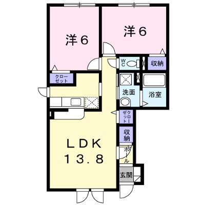 メゾンジュネス 101【管理NO：1-015117601-01010】 ★家具家電は申し込み後に搬入します★の物件画像